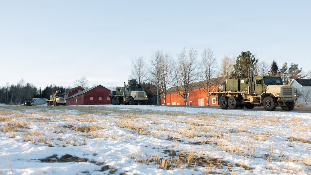 CORE26 | U.S. Marines Conduct Logistics Convoy in Preparation for Exercise Cold Response 26