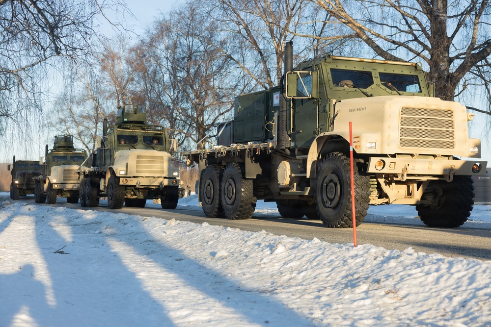 CORE26 | U.S. Marines Conduct Logistics Convoy in Preparation for Exercise Cold Response 26