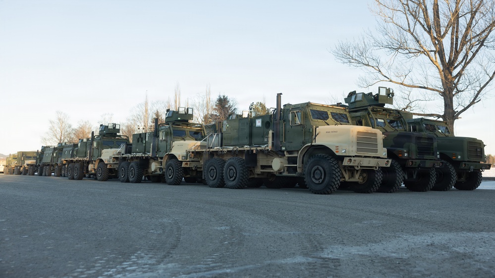 CORE26 | U.S. Marines Conduct Logistics Convoy in Preparation for Cold Response 26