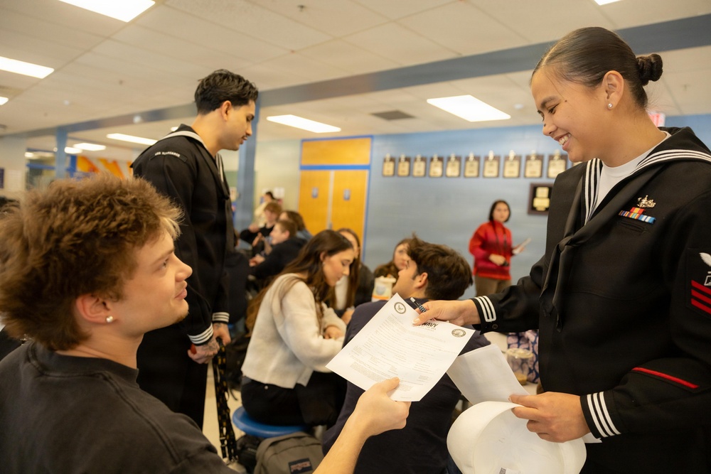 Kearsarge Sailors Visit High School In Namesake Visit