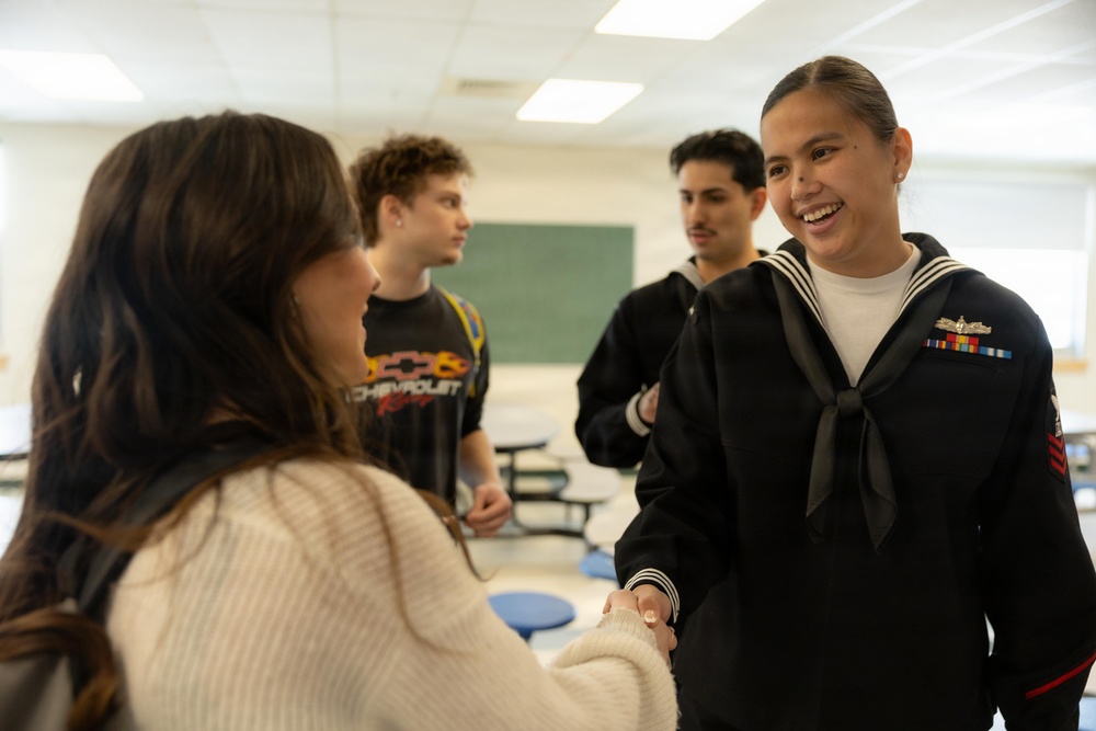 Kearsarge Sailors Visit High School In Namesake Visit