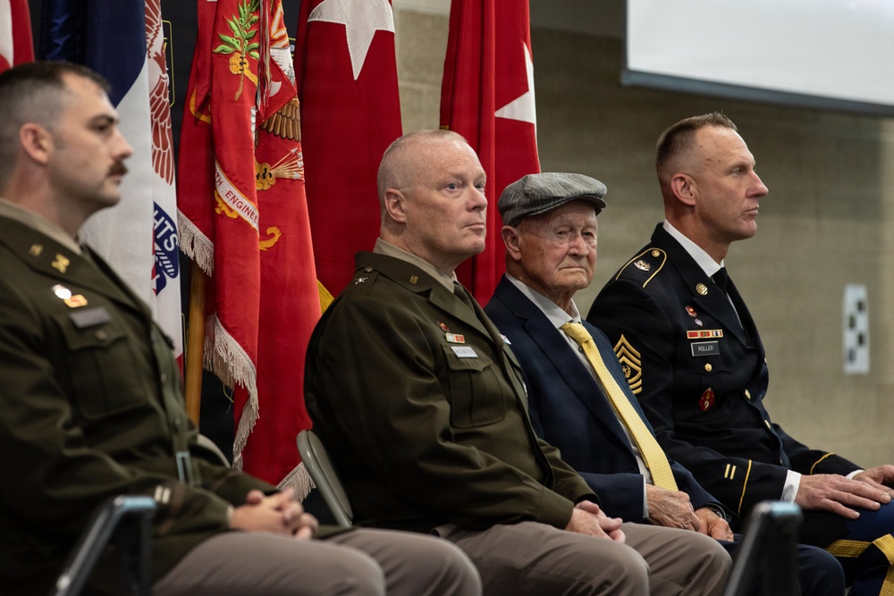 Silver de Fleury Medal presented to WWII Veteran Henry Langrehr