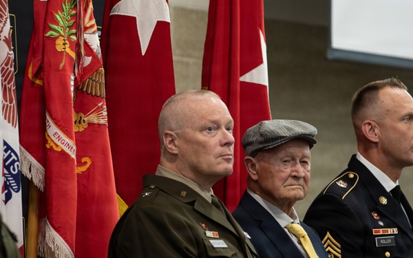 Silver de Fleury Medal presented to WWII Veteran Henry Langrehr