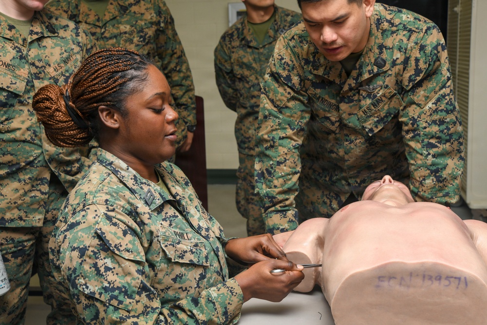 Camp Lejeune Sailors conduct skill sustainment at Naval Medical Center