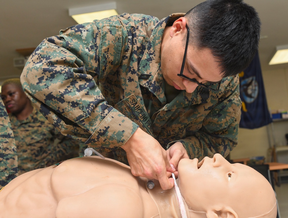Camp Lejeune Sailors conduct skill sustainment at Naval Medical Center