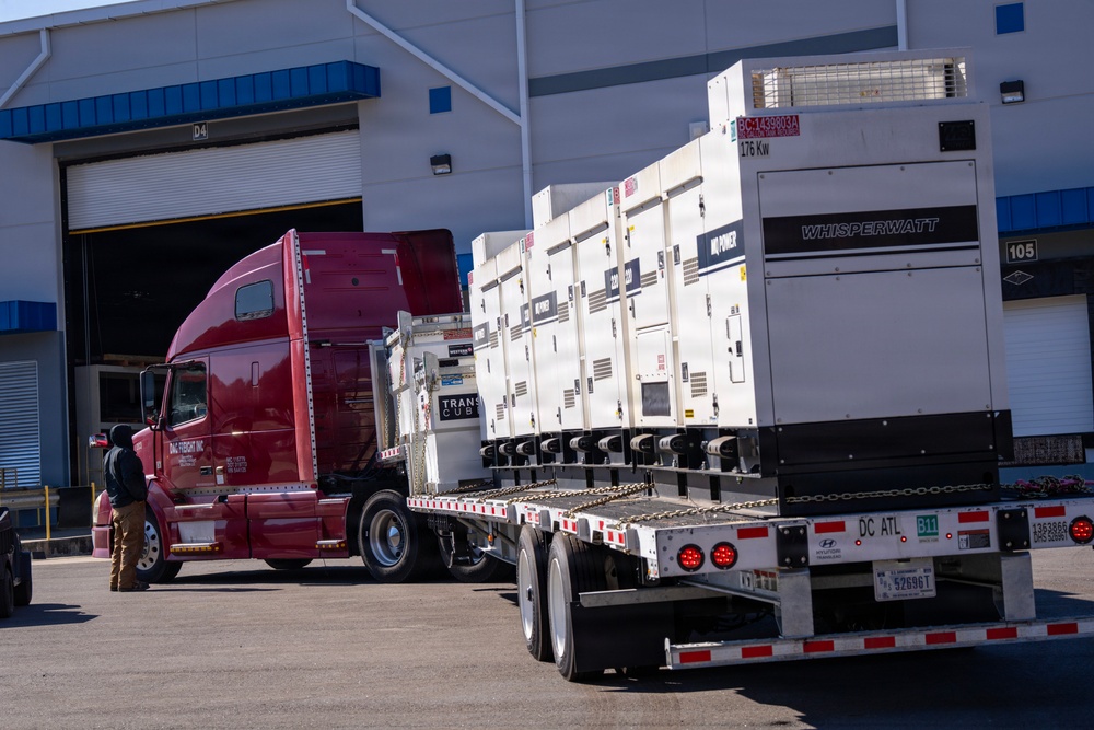Commodities Ready to be Transported to Mississippi Following Severe Winter Weather