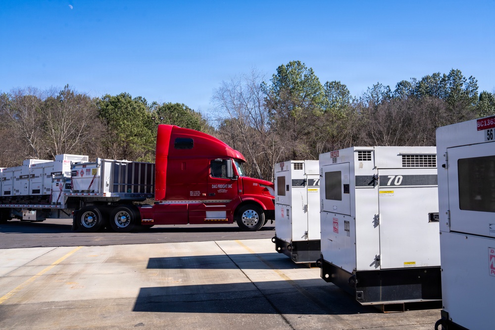 Commodities Ready to be Transported to Mississippi Following Severe Winter Weather