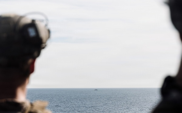 11th MEU Marines, Sailors conduct a Simulated Strait Transit aboard USS Portland