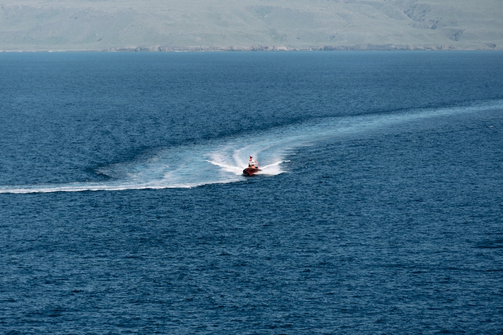 11th MEU Marines, Sailors conduct a Simulated Strait Transit aboard USS Portland