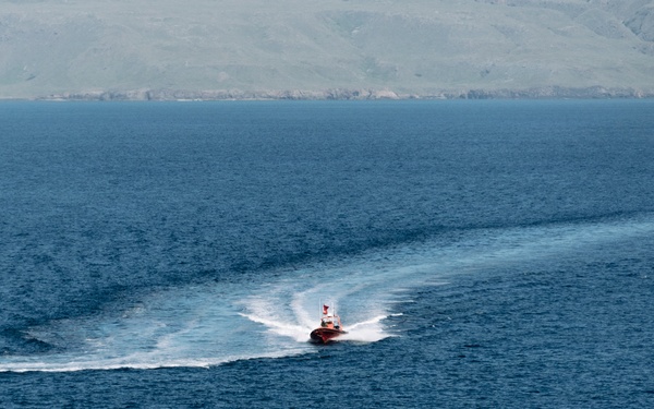 11th MEU Marines, Sailors conduct a Simulated Strait Transit aboard USS Portland