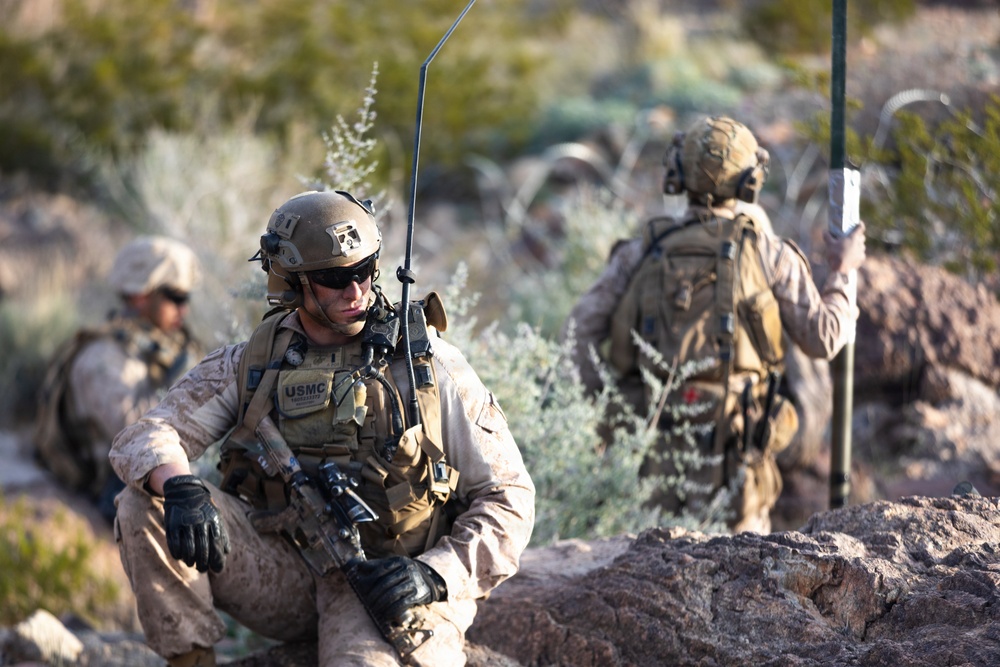 U.S. Marines with 3rd Bn, 7th Marines conduct company attack during SLTE