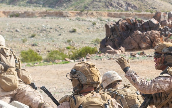 U.S. Marines with 3rd Bn, 7th Marines conduct company attack during SLTE