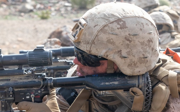 U.S. Marines with 3rd Bn, 7th Marines conduct company attack during SLTE