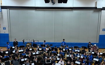 River Trails Middle School Music Clinics by Navy Band Great Lakes