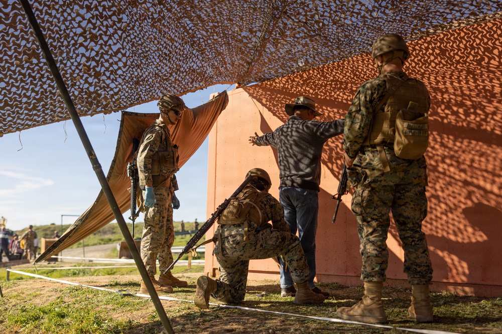 U.S. Marines with CLB-13 conduct ECC training