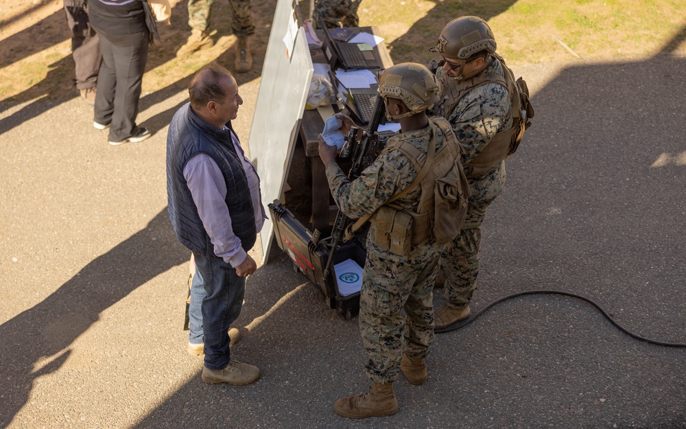 U.S. Marines with CLB-13 conduct ECC training