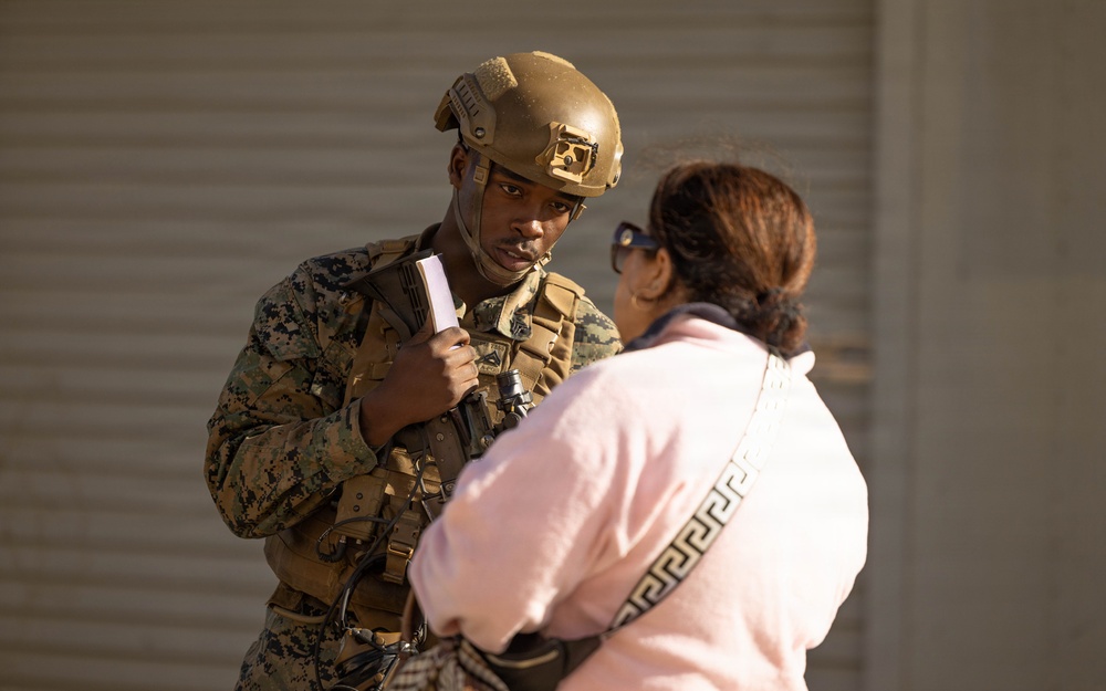 U.S. Marines with CLB-13 conduct ECC training