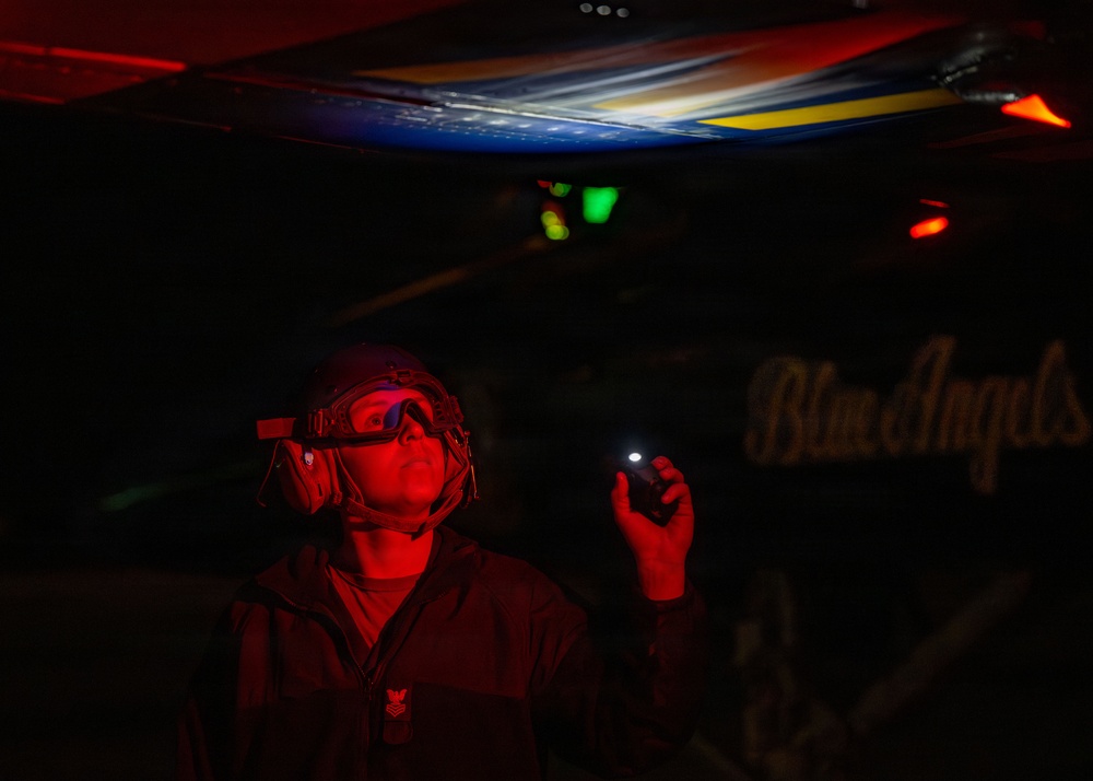 The Blue Angels' conduct winter training