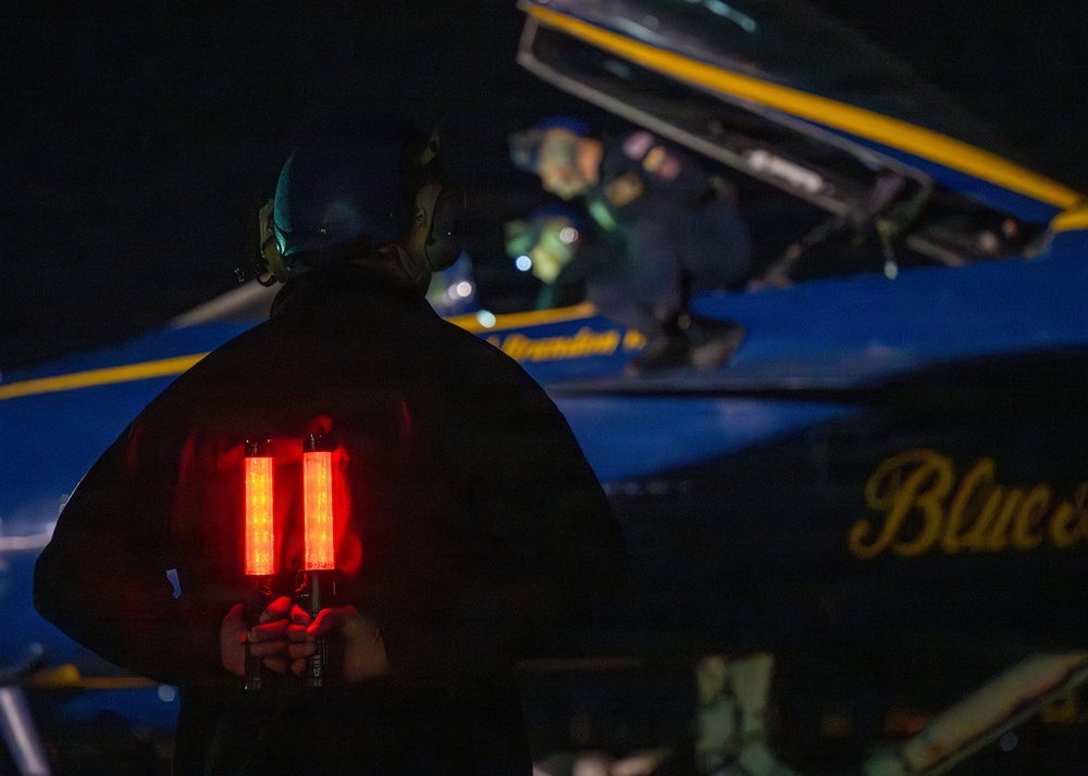 The Blue Angels' conduct winter training