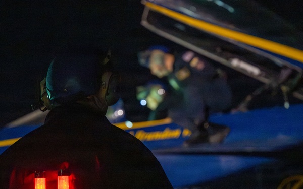 The Blue Angels' conduct winter training