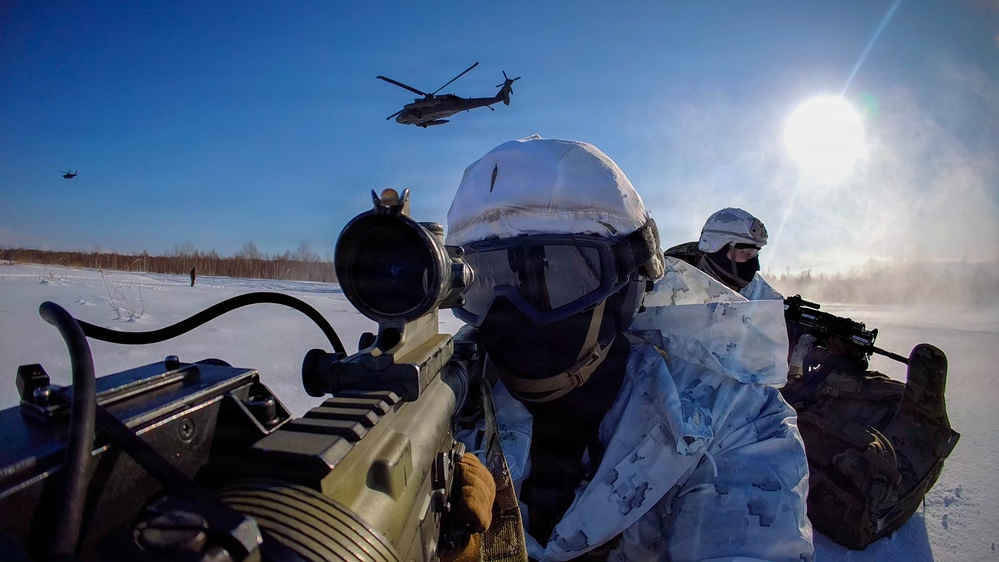 Aerial Insertion Training Exercise at North Wind 26