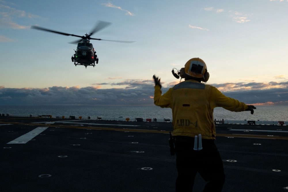 Boxer Conducts Flight Operations