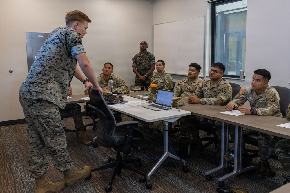 Camp Blaz instructs a joint Lance Corporal Seminar