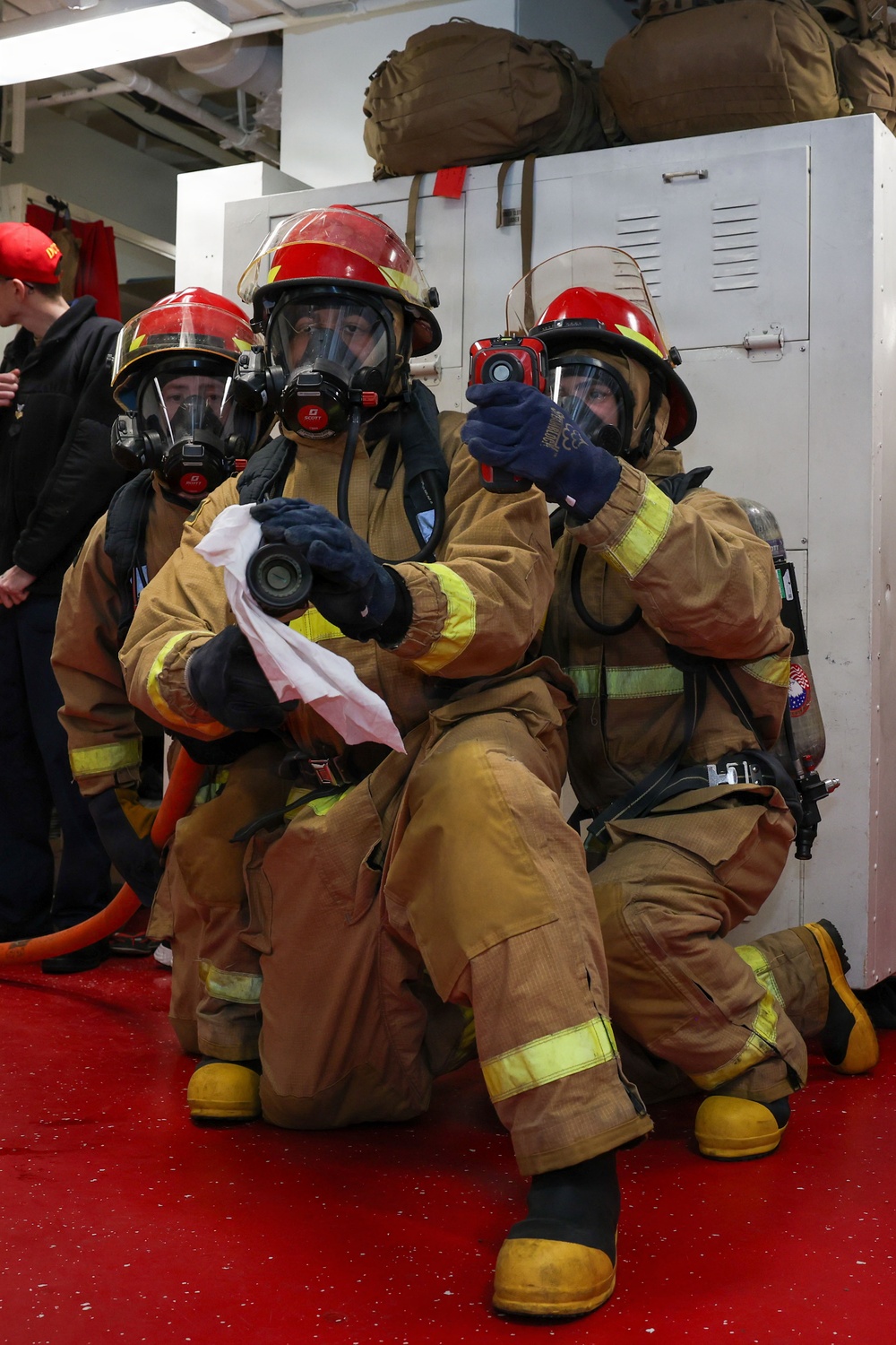 Boxer Conducts Fire Fighting Training