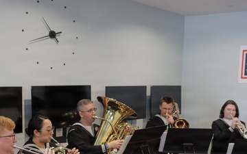U.S. SEVENTH Fleet Band Performs at USO Grand Reopening