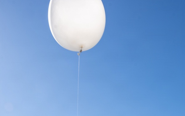 Airmen Assigned to the 45th Weather Squadron Launch Weather Balloons At Sea