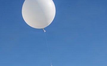 Airmen Assigned to the 45th Weather Squadron Launch Weather Balloons At Sea