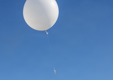 Airmen Assigned to the 45th Weather Squadron Launch Weather Balloons At Sea