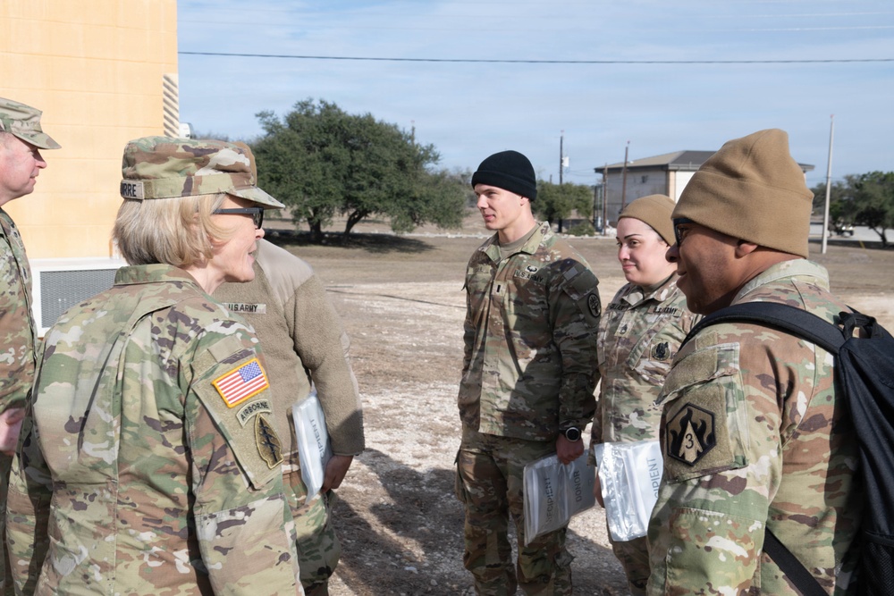 The TSG and CSM of Army Medicine visits the 2026 Best Medic Competition