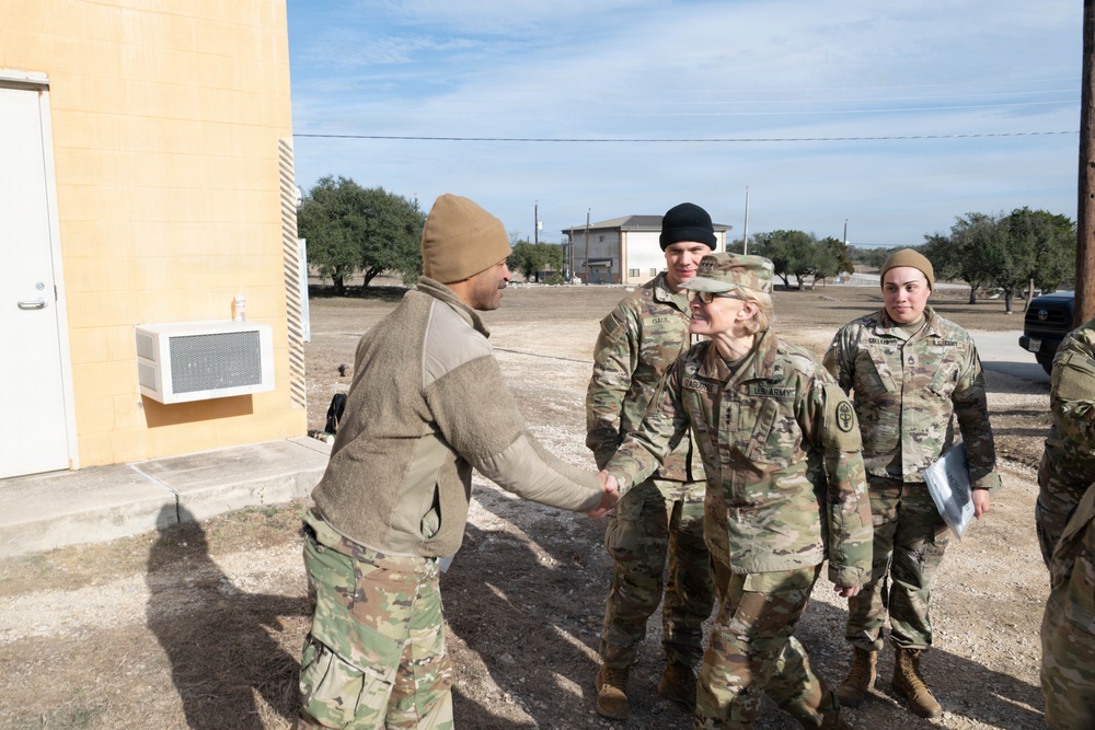 The TSG and CSM of Army Medicine visits the 2026 Best Medic Competition