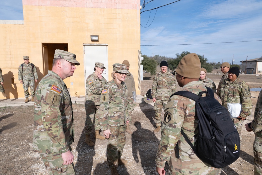 The TSG and CSM of Army Medicine visits the 2026 Best Medic Competition