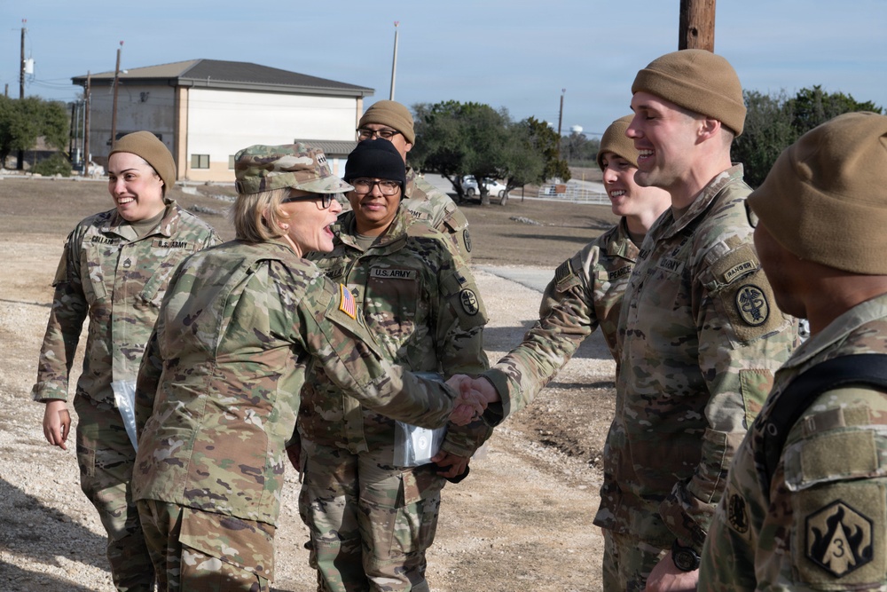 The TSG and CSM of Army Medicine visits the 2026 Best Medic Competition