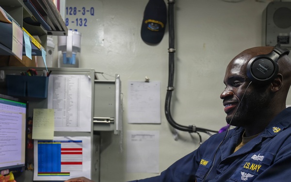 Abraham Lincoln conducts routine operations