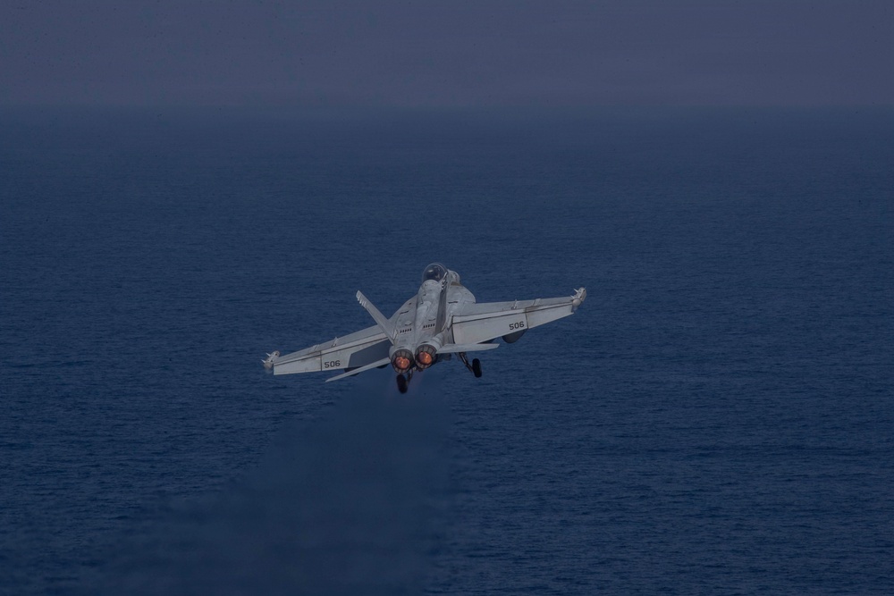 Abraham Lincoln conducts flight operations