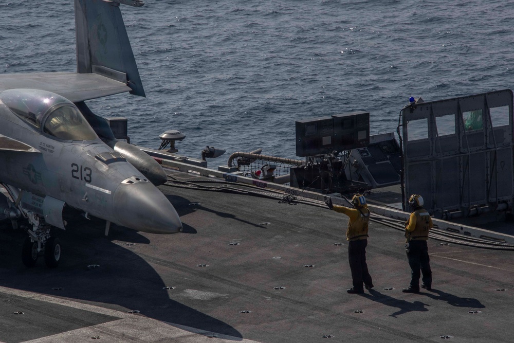 Abraham Lincoln conducts flight operations