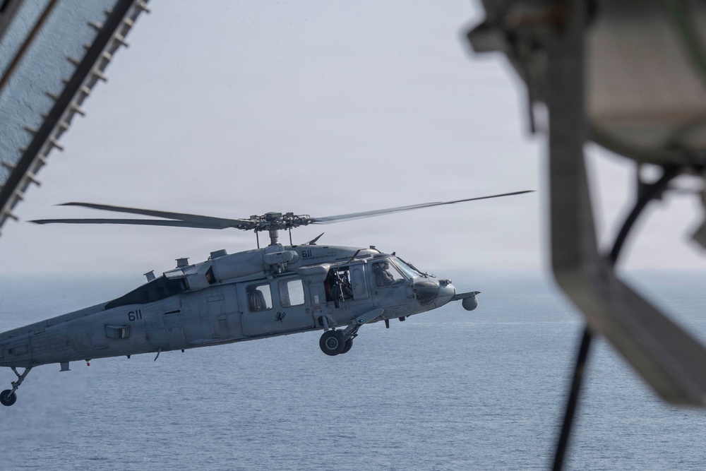 Abraham Lincoln conducts flight operations