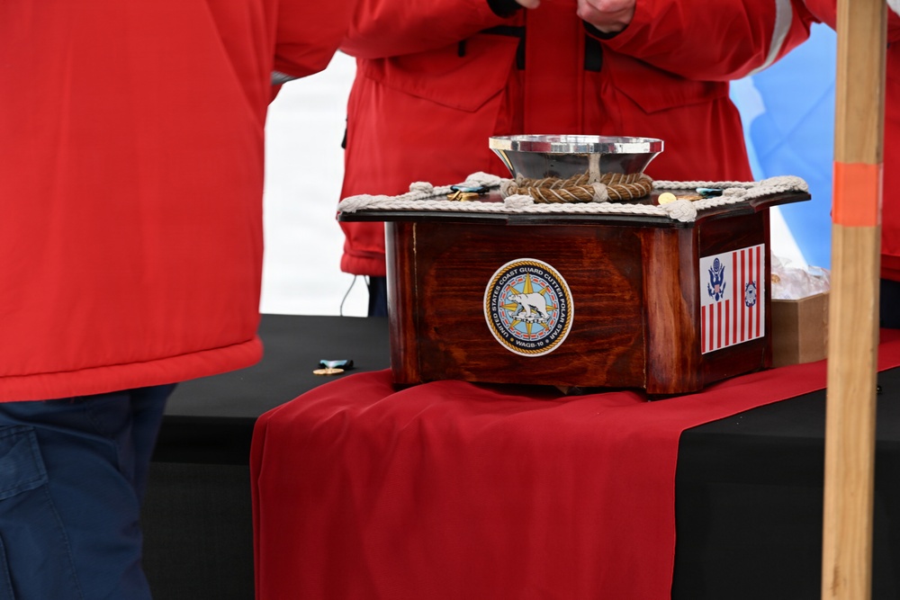 USCGC Polar Star (WAGB 10) conducts Antarctica Service Medal ceremony during Operation Deep Freeze 2026