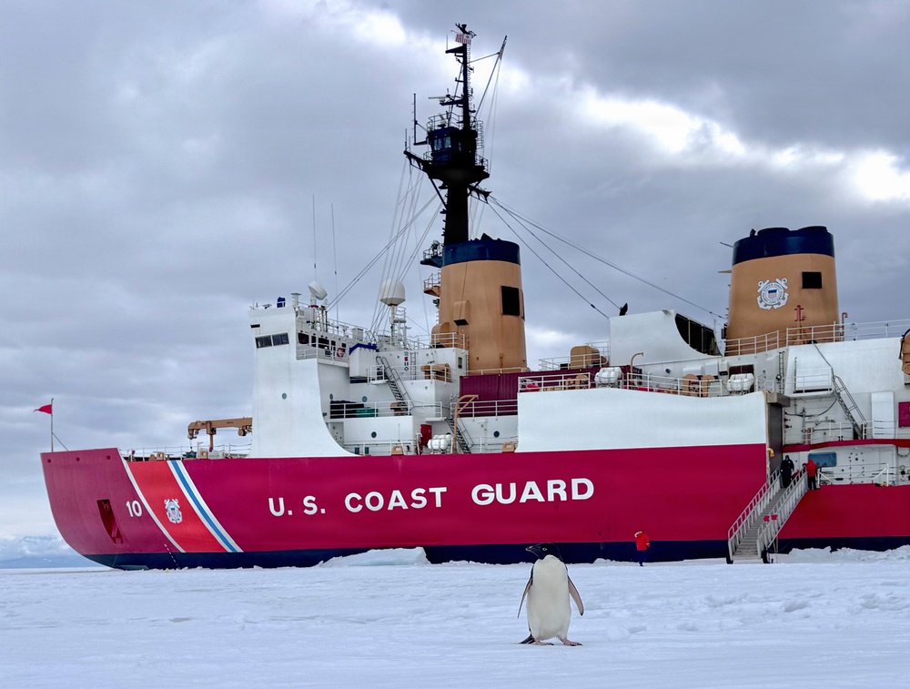 USCGC Polar Star (WAGB 10) conducts Antarctica Service Medal ceremony during Operation Deep Freeze 2026