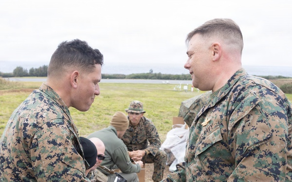 MACG-18 chaplain visits Marines at Ie Shima during Nansei Sword 26