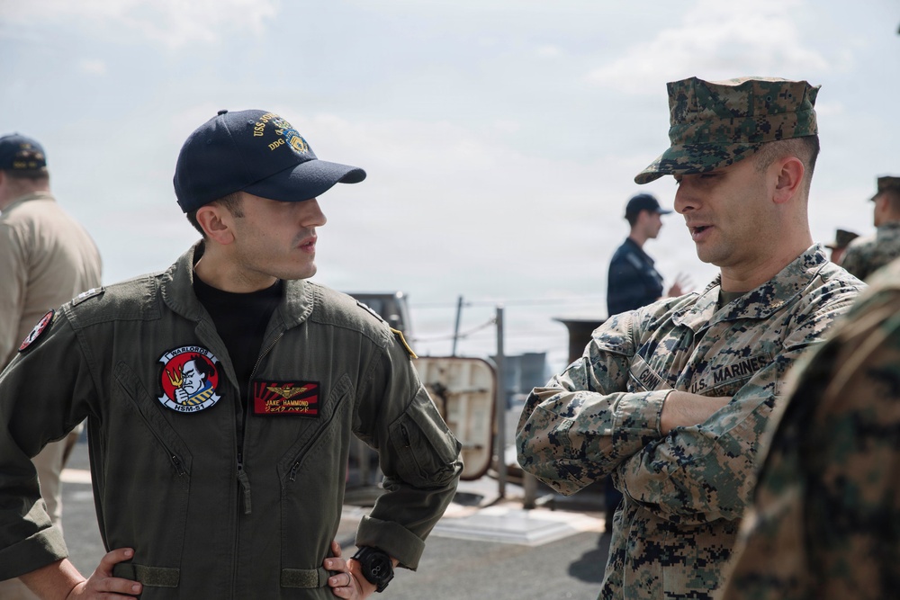 MRF-SEA Marines Visit USS John Finn
