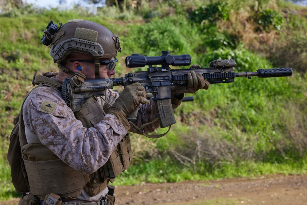U.S. Marines with FAST Company Europe and Cyprus Special Forces range day