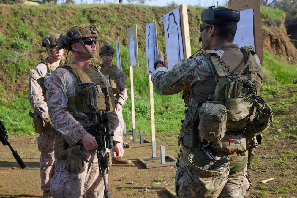 U.S. Marines with FAST Company Europe and Cyprus Special Forces range day