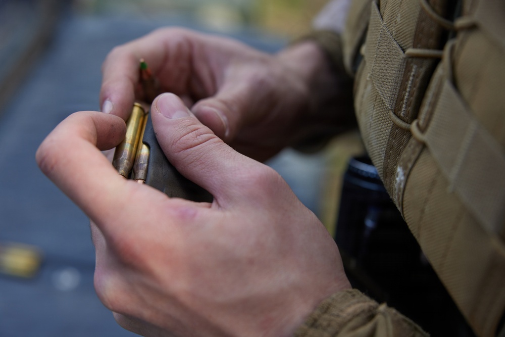 U.S. Marines with FAST Company Europe and Cyprus Special Forces range day