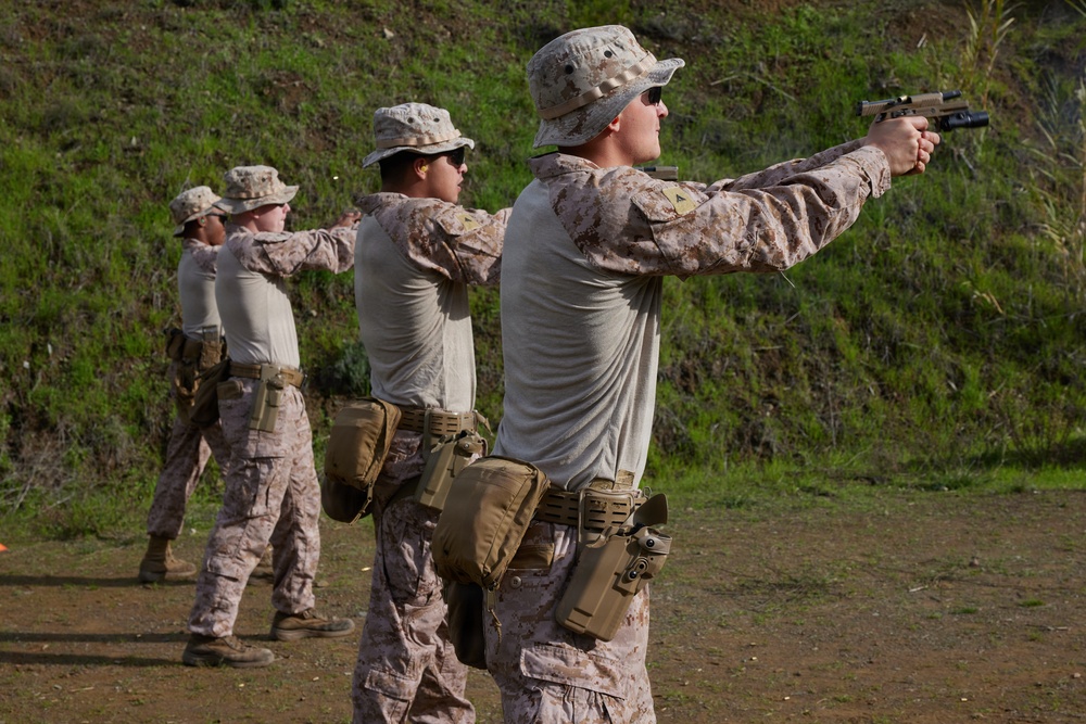 U.S. Marines with FAST Company Europe and Cyprus Special Forces range day