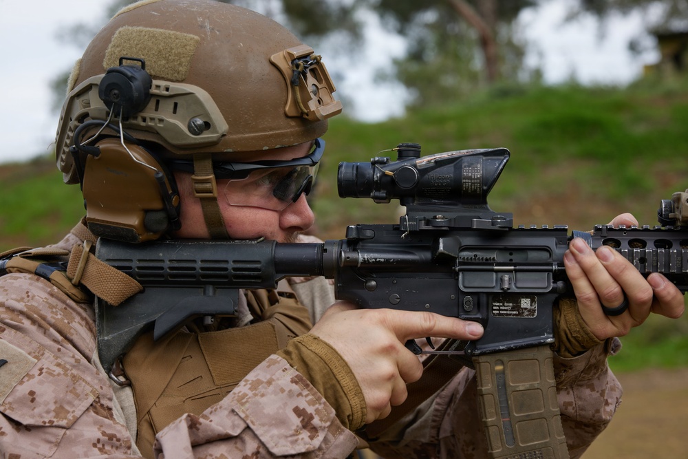 U.S. Marines with FAST Company Europe and Cyprus Special Forces range day