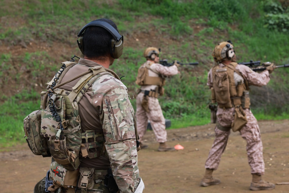 U.S. Marines with FAST Company Europe and Cyprus Special Forces range day